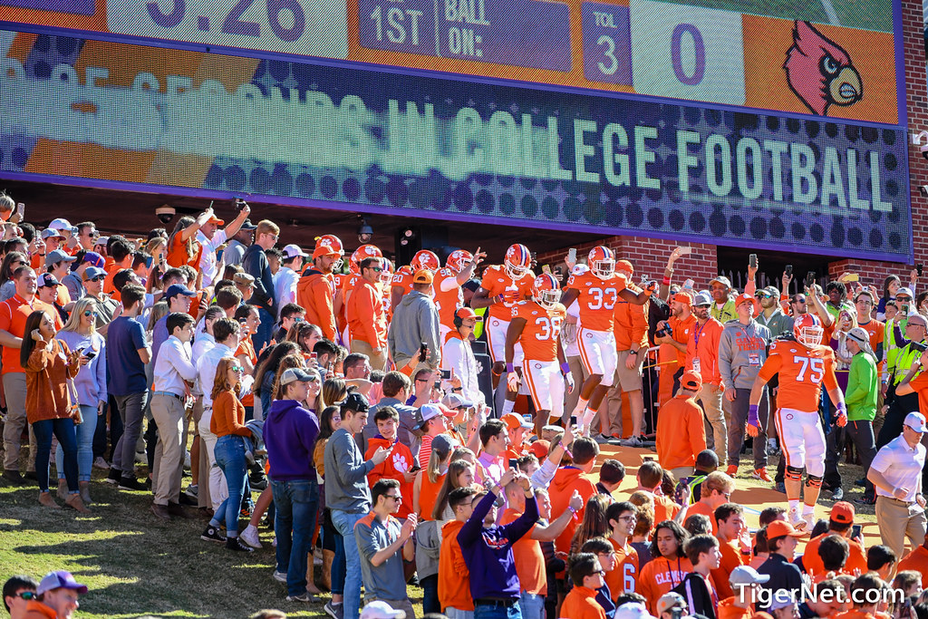 Clemson Football Photo of The Hill and Louisville