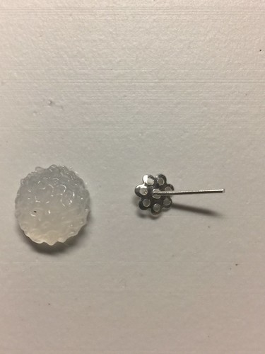 earring parts - faux silver earrings