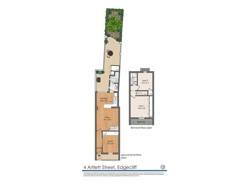 4 Artlett Street, Edgecliff NSW 2027 floorplan