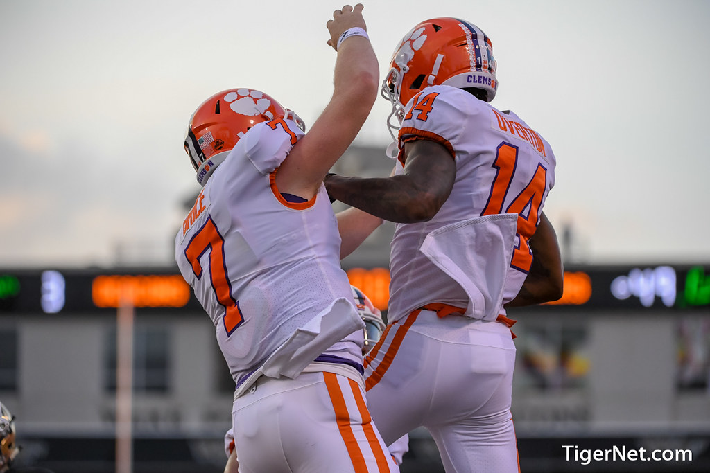 Clemson Football Photo of Chase Brice and Diondre Overton