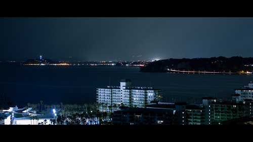 Enoshima at night