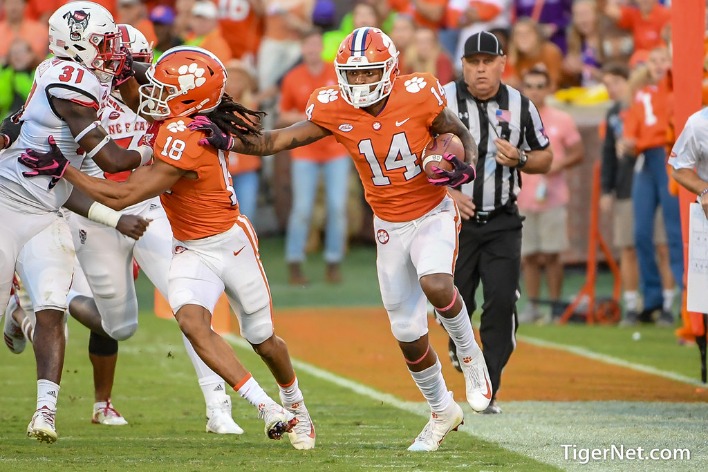 Clemson Football Photo of Diondre Overton and TJ Chase