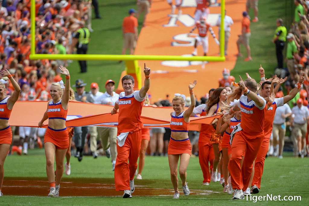 Clemson Football Photo of Cheerleaders