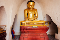 Buddha & Superman. Bagan, Myanmar