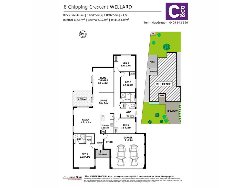 8 Chipping Crescent, Wellard WA 6170 floorplan