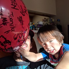 October 18: Boy with balloon