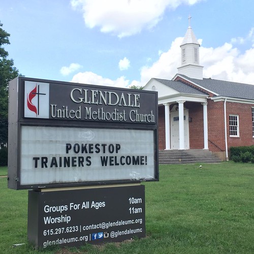 Pokemon welcome | Glendale United Methodist Church - Nashville Sign