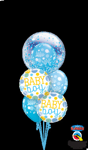 Baby Boy Polka Dots and Confetti