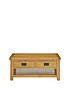 Luxe Collection - Oakland 100% Solid Wood 2 Drawer Ready Assembled Coffee Table